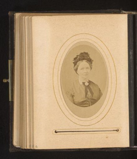 Portrait of an old woman with a cap