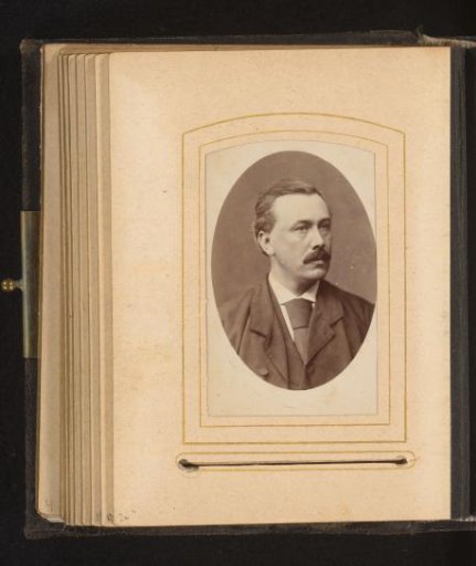 Portrait of a man with a mustache