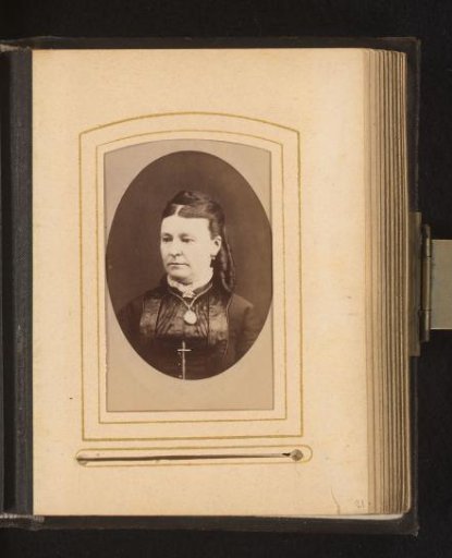 Portrait of a woman with a necklace