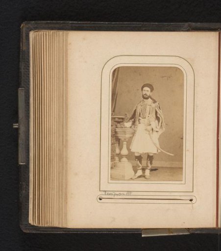 Portrait of a man, presumably from the Balkans