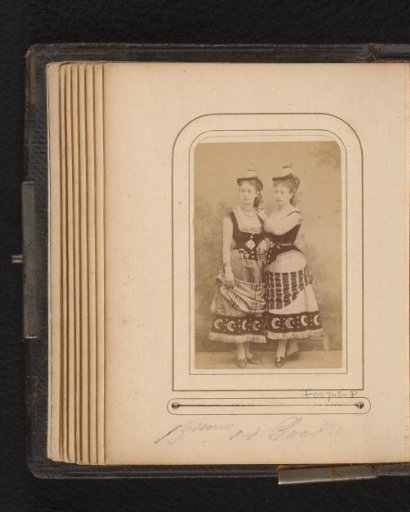 Portrait of two women, inscribed as v.d. Goes