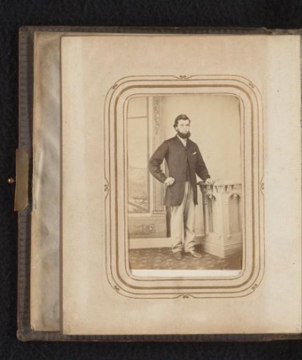 Portrait of a Standing Man with a Beard