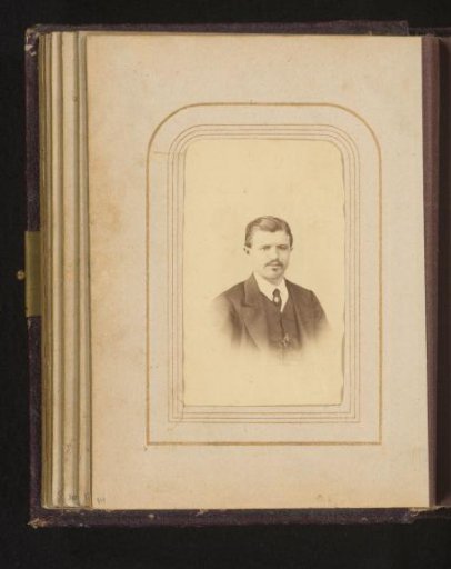 Portrait of a man with a moustache