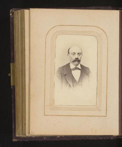 Portrait of a man with a moustache