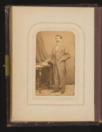 Portrait of a Man with a Mustache and Hat
