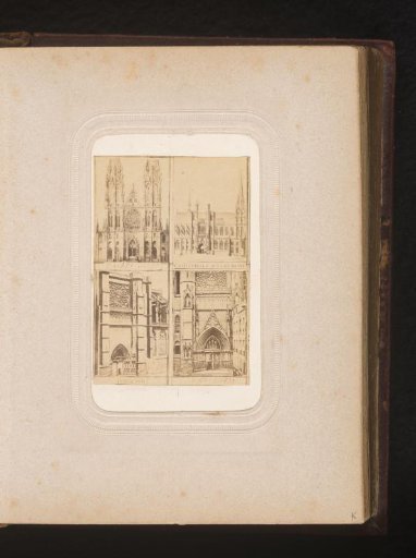 Four views of the Cathédrale Notre-Dame-de-l'Assomption de Clermont in Clermont-Ferrand, France