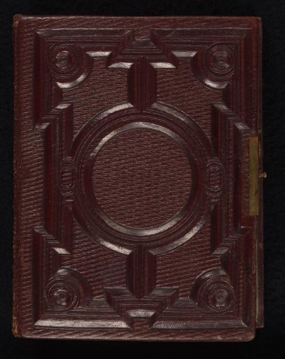 French photo album with 45 art reproductions and landscapes and views of buildings in France