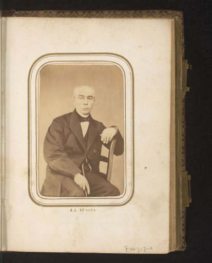 Portrait of Adrian de Herran with a walking stick