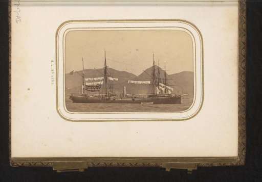 Ship, presumably Spanish, with laundry on the line