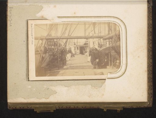 Crew members on the deck of a ship