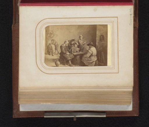 Photographic reproduction of a print after Card Players in an Inn by David Teniers II