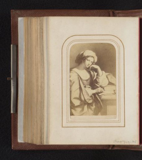 Photographic reproduction of a print after the Persian Sibyl by Guercino