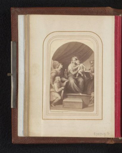 Photographic reproduction of a print after the Madonna of the Fish by Raphael
