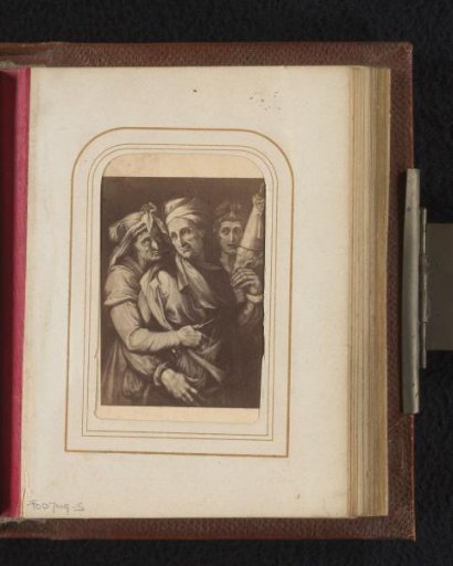 Photographic reproduction of a print depicting the Three Fates by Francesco Salviati