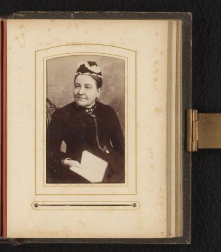 Portrait of a woman with a book