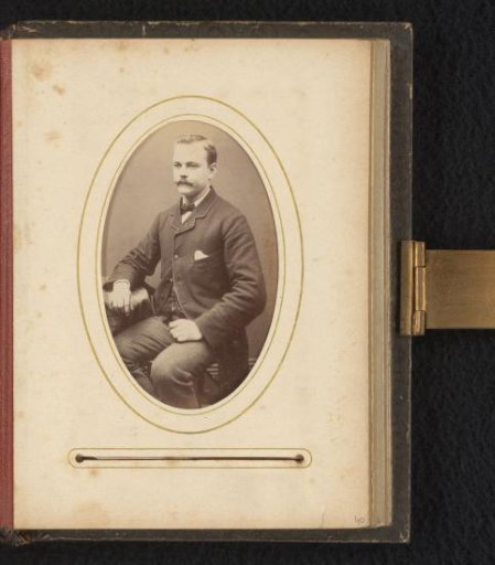 Portrait of a man with a moustache