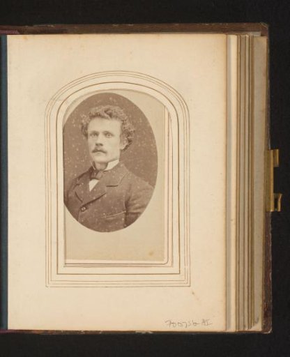 Portrait of a man with moustache