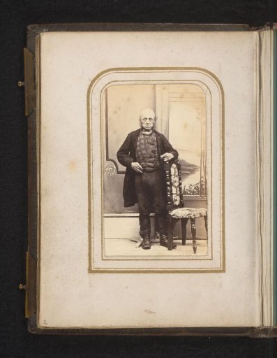 Portrait of an Older Man, Standing by a Chair