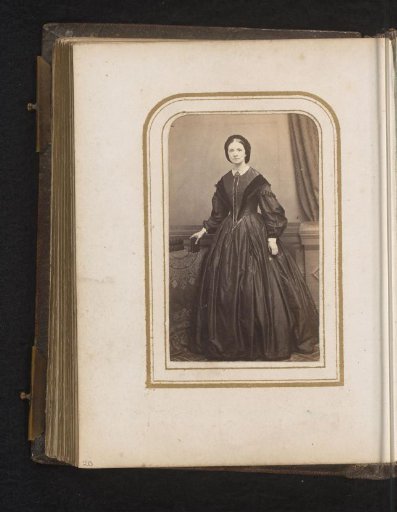 Portrait of a Woman Standing by a Table