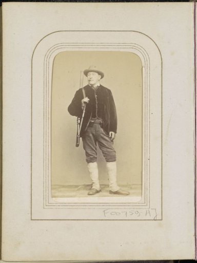 Portrait of a man in hunting attire