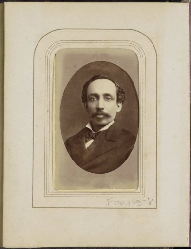 Portrait of a man with a moustache