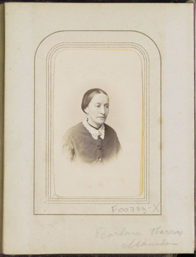 Portrait of a woman designated as Barbara Harras München