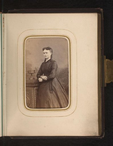 Portrait of a young woman with ringlets