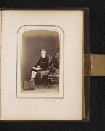 Portrait of a sitting boy with dog and book