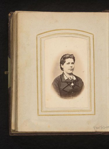 Portrait of a woman with a necklace