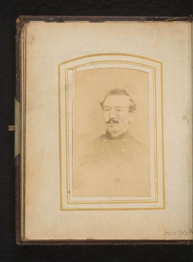 Portrait of a man with a moustache