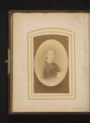 Portrait of a woman, designated as D.B. Blom