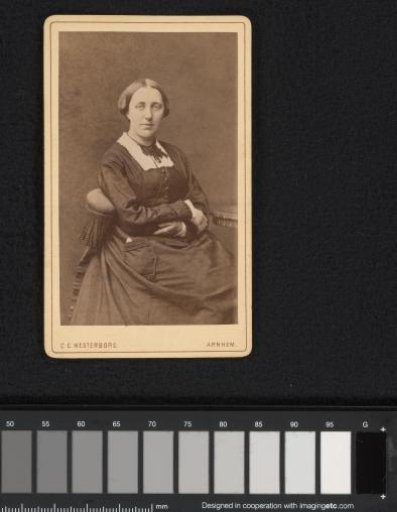 Portrait of a seated woman