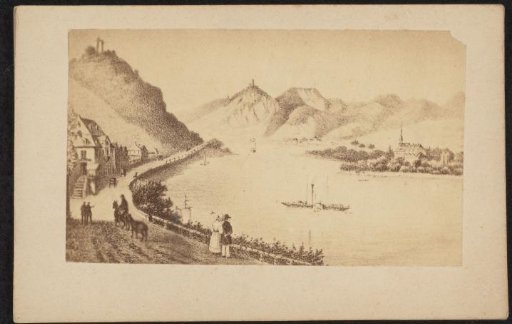 Photographic reproduction of a print of a view of Godesberg