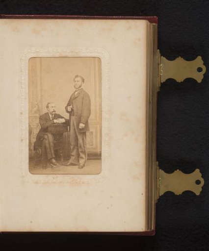 Portrait of a Seated Man and a Standing Man