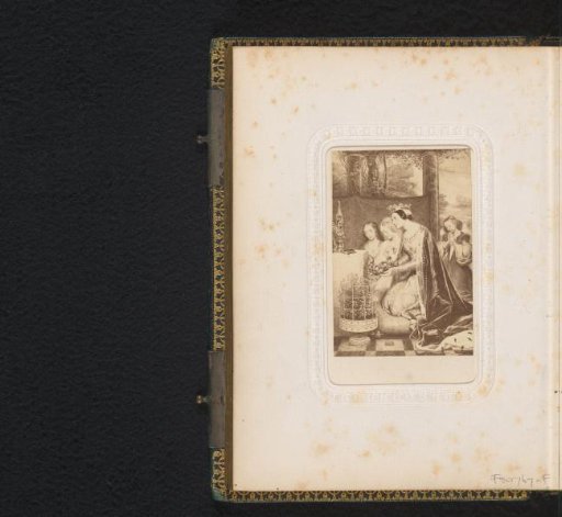 Photographic reproduction of Sainte Amélie Queen of Hungary by Paul Delaroche