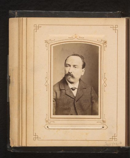 Portrait of a man with a moustache