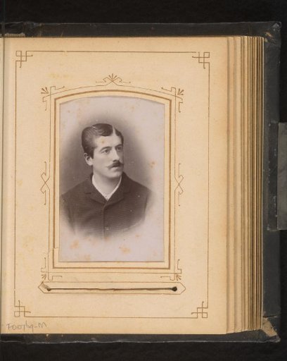 Portrait of a man with a moustache