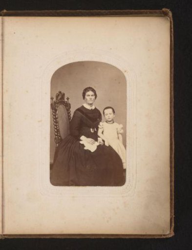 Portrait of a Seated Woman and a Standing Girl