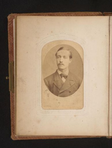 Portrait of a man with a moustache