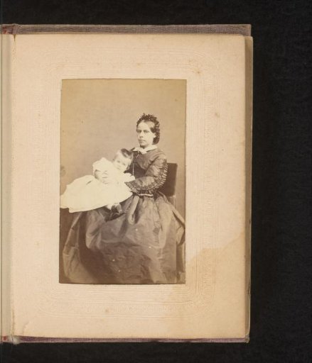 Portrait of a seated woman with child on lap, inscribed as Mrs. van Bevenvoorden, née Marie Alewijn