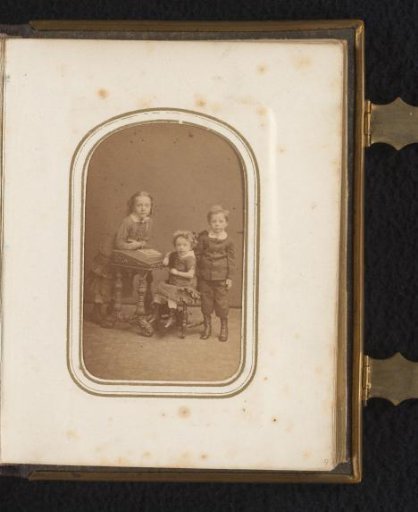 Portrait of Two Girls and a Boy