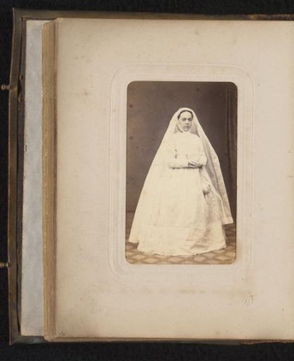 Portrait of a woman in a wedding dress