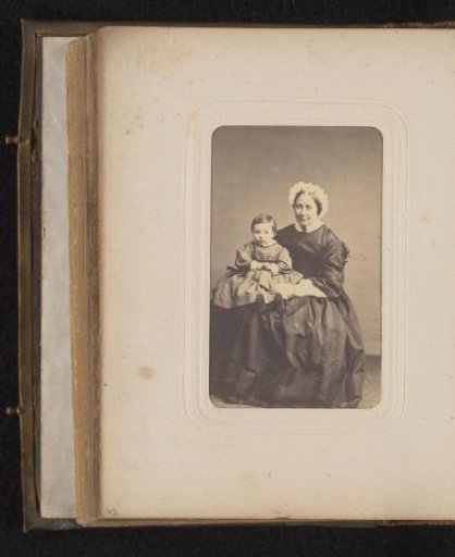 Portrait of a Seated Woman with a Toddler on Her Lap