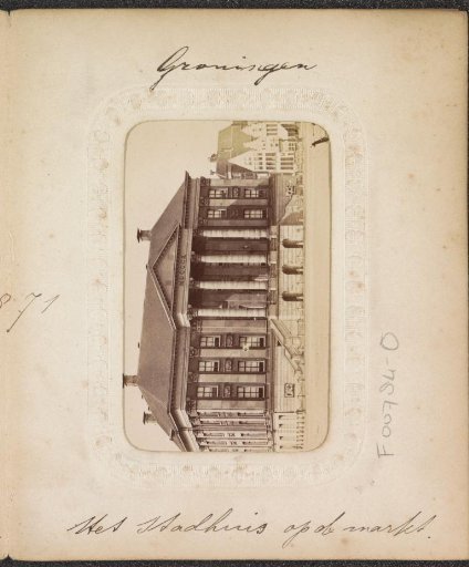 View of the Town Hall on the Grote Markt in Groningen