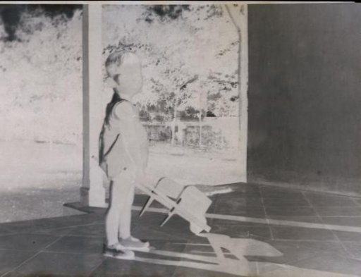 Boy designated as 'Fritsje' with a toy pushcart