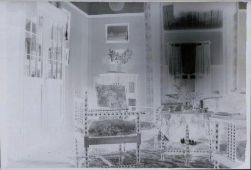 Corner of a room with furniture