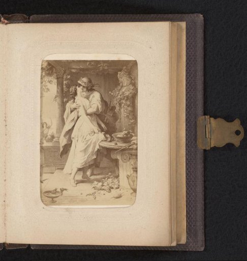 Photoreproduction of (presumably) a print after a work by W. von Kaulbach: Dora (Alexis and Dora)