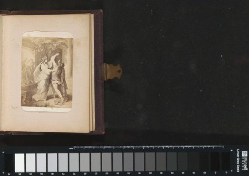 Photoreproduction of (presumably) a print after a work by W. von Kaulbach: Iphigenia (Iphigenia on Taurus)