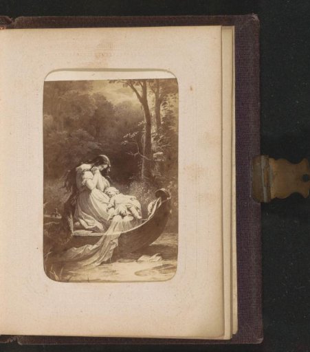 Photoreproduction of (presumably) a print after a work by W. von Kaulbach: Ottilie (Elective Affinities)