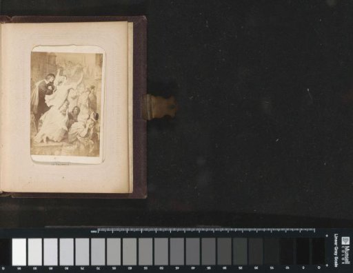 Photographic reproduction of (presumably) a print after a work by W. von Kaulbach: Clärchen (Egmont)